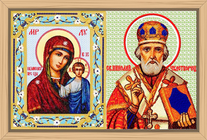 машинная вышивка икон
